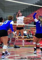 Women's Volleyball Defeats Central Connecticut, 3-1 Image