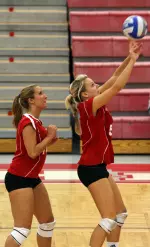 Women's Volleyball Defeats CCSU in NEC Tournament Image