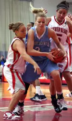 Second Half Surge Leads URI Rams Past SHU Pioneers, 62-50 Image