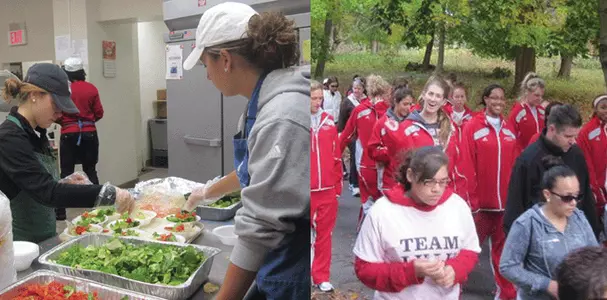 SHU Women's Basketball Stays Active In The Community Image