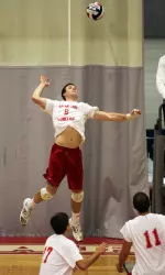Men's Volleyball Gets Past Stevens Tech, 3-2 Image