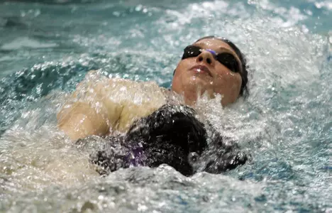 Swimming Completes First Semester Portion Of Dual Meet Schedule Image