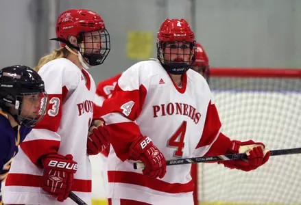 Woodford's Hat Trick, Including Two in Third, Gives Pioneers First Road Victory of Season at Southern Maine, 4-2 Image