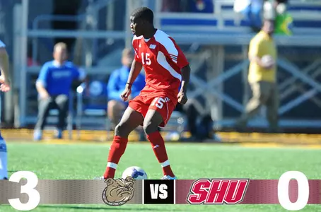 Men's Soccer Falls 3-0 At Bryant Image