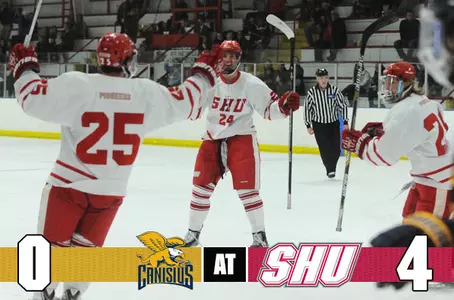 Sacred Heart Shuts Out Canisius 4-0 To Earn Weekend Split Image