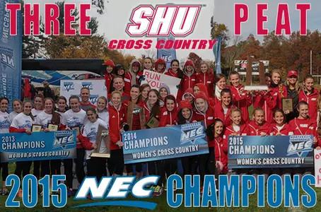 Women's Cross Country Wins Third Straight NEC Championship Image