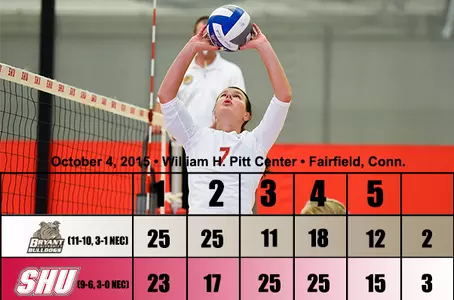 SHU Rallies for Second Straight Day; Beats Bryant in Five Image