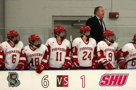 Magee's Career Day in Net Not Enough in 6-1 Loss at Brown Image