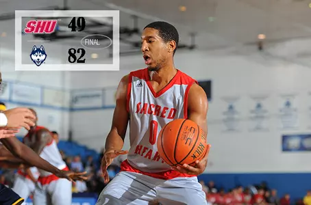 Sacred Heart Holds Lead Early; Loses 82-49 at UConn Image