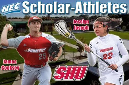 Cooksey and Joseph Named NEC Scholar Athletes Image