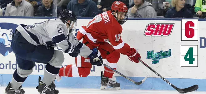 Danforth's Hat Trick Leads SHU To 6-4 Win At Mercyhurst Image