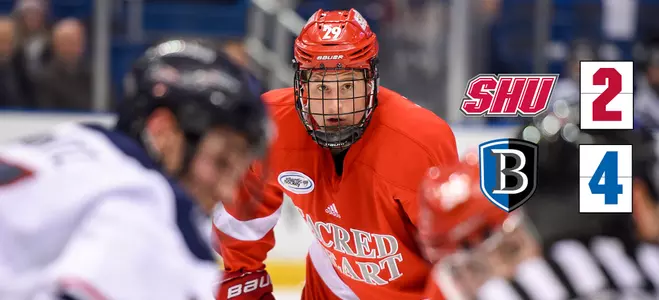 Men's Hockey Drops Series Opener At Bentley 4-2 Image