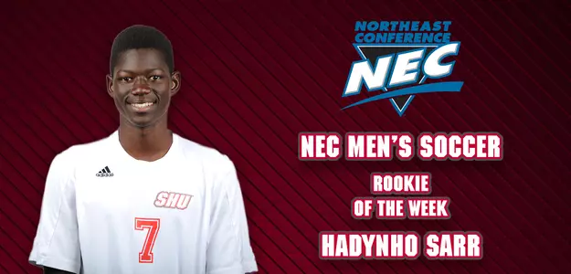 Sarr Earns NEC Rookie of The Week Image