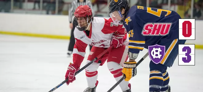 Men's Hockey Blanked By Holy Cross In Regular Season Finale Image