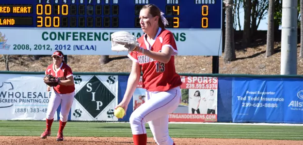 SHU Pitchers Strike Out 23, Pioneers Split with Manhattan Image