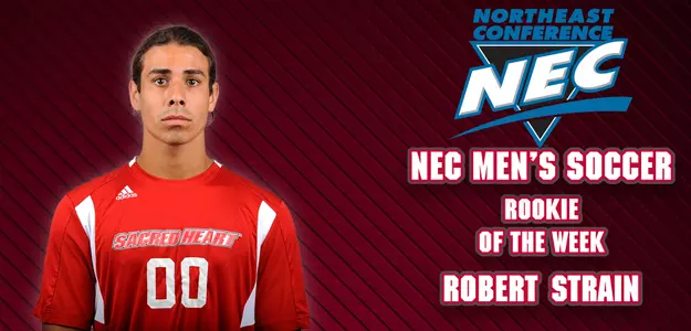 Robert Strain Named NEC Men's Soccer Rookie of the Week Image