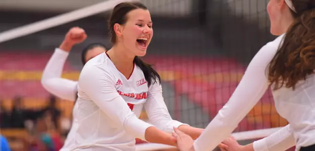 Women's Volleyball Takes Care of Saint Francis U in Three Image