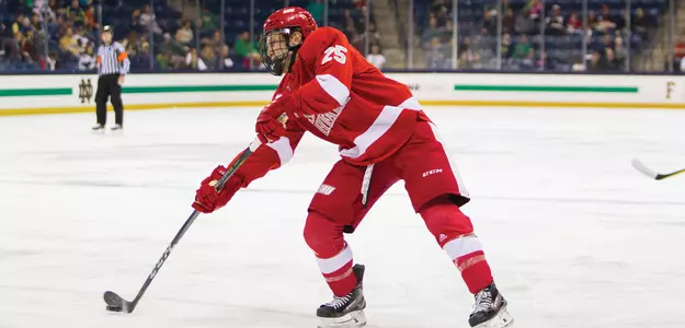 Pioneers Unable To Hold Three Goal Edge, Skate to 5-5 Tie At Holy Cross Image