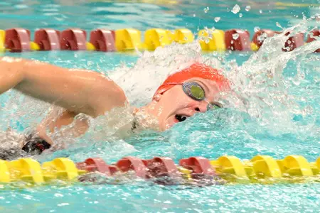 Two More School Records Fall For Swimming & Diving Image