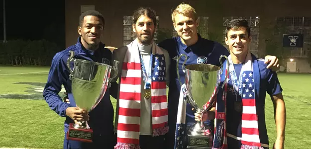 Men's Soccer Alumni Earn NPSL Championship with Elm City Express Image
