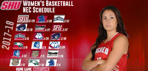 Women's Basketball Finalizes 2017-18 Schedule With Release of NEC Slate Image