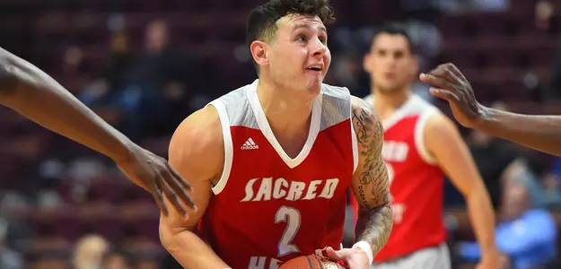 Men's Basketball Can't Overcome Slow Start In 74-60 Loss To Robert Morris Image