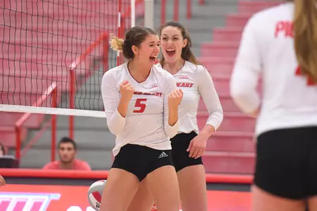 Women's Volleyball Defeats Fairleigh Dickinson in Straight Sets at Home Image