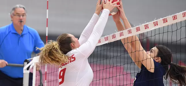 Volleyball Falls 3-2 To Bryant Image