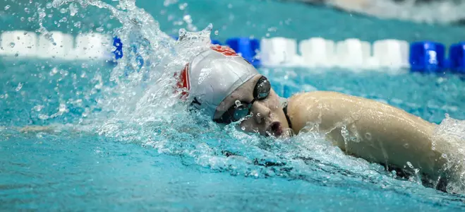 Swimming Sweeps Tri-Meet Against Manhattan and Holy Cross Image