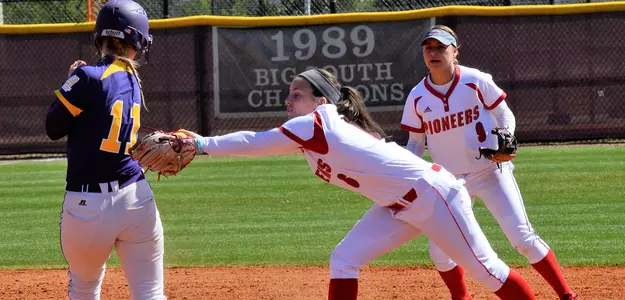 Pioneers Take Down North Carolina A&T, 2-1; Split Day Two of Seahawk Softball Showcase Image