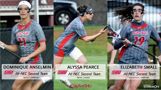 Women's Lacrosse Has Three Named To All-NEC Second Team Image