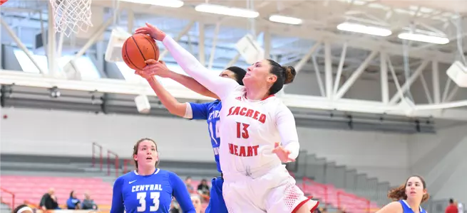 Haines' Triple-Double Leads Women's Basketball Past St. Francis Brooklyn, 68-66 Image