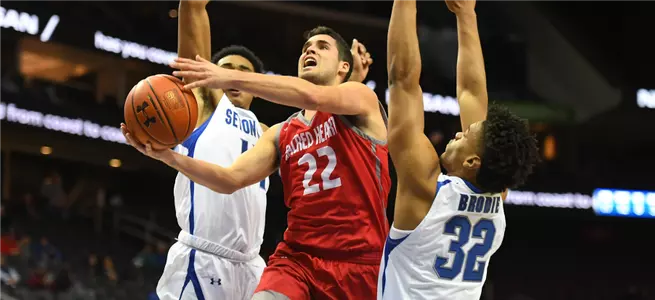 Hoehn's 29 Points Leads Men's Basketball Past Mount St. Mary's, 87-79 Image