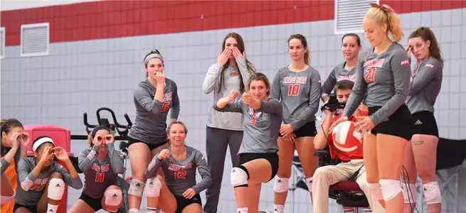 Woman's Volleyball Sweeps Merrimack at Home Image