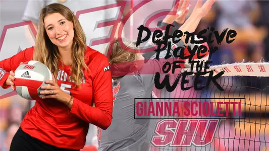 Scioletti Named NEC Defensive Player of the Week Image