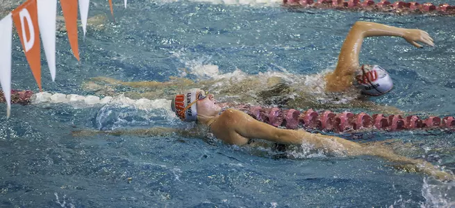 Swimming and Diving Sits Third After Six Events at Blue Devil Invite Image