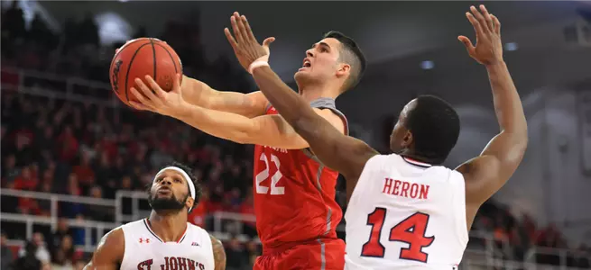 Hoehn and Radz Combine for 51 Points to Lead Men's Basketball Past Robert Morris, 87-63 Image