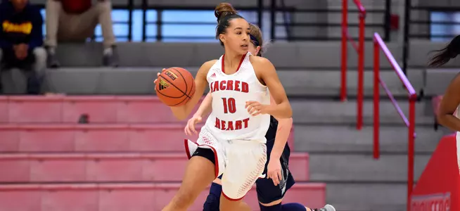 Women's Basketball Catch Fire from Three, Torching Mount St. Mary's 76-41 Image