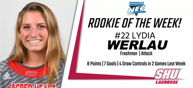Lydia Werlau Picks Up NEC Rookie of the Week Honors Image