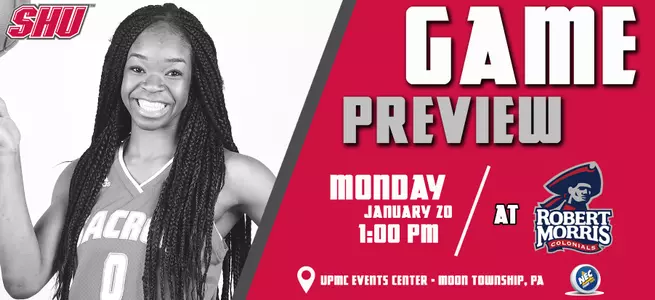 Women's Basketball Closes Western Pennsylvania Swing at Robert Morris on Martin Luther King Jr. Day Image