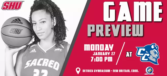 Women's Basketball Travels to CCSU for In-State NEC Battle on Monday Night Image