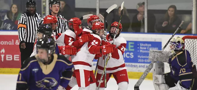 Women's Ice Hockey Seals Regular Season On A High Note With 4-1 Victory Over Saint Michael's Image