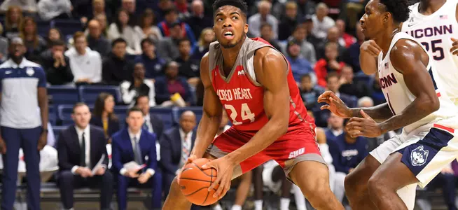 Anosike's 26 points, 22 Rebounds Leads Men's Basketball To Win At LIU Image