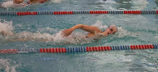 Tingley Sets School Record in 400 IM While Swimming and Diving Sits Sixth After Day Three At NEC Championships Image