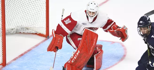 Men's Ice Hockey Blanks Army West Point 3-0 Image