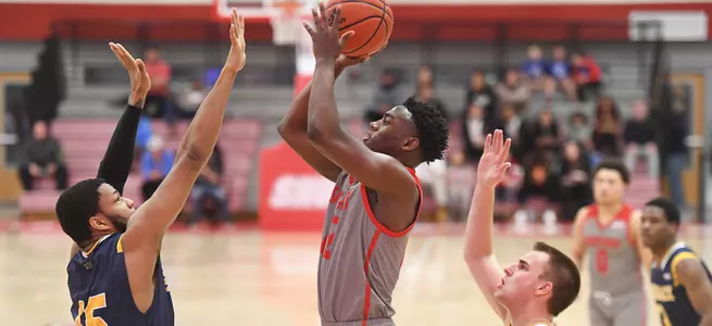 Five Players Reach Double Figures In Men's Basketball Win at Bryant Image