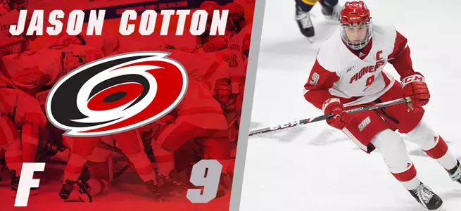 Jason Cotton Signs Professional Contract With National Hockey League Team Carolina Hurricanes Image