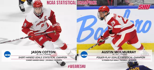 Cotton and McIlmurray Tabbed NCAA Men's Hockey Statistical Champions Image