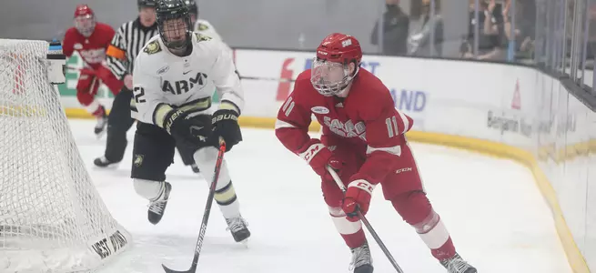 Men's Ice Hockey Drops Game One of Atlantic Hockey Quarterfinal to Army 4-0 Image
