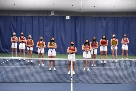 Women's Tennis Shuts Out Merrimack 7-0 Image